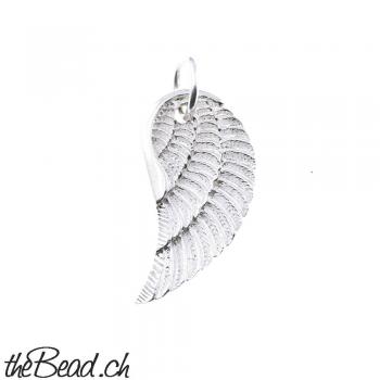 Wing pendant made of 925 sterling silver