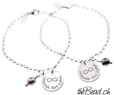 friendship bracelets with engraved pendant