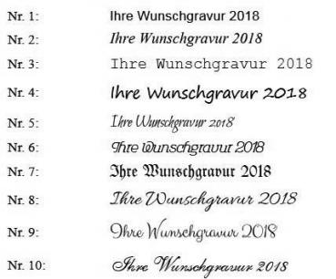 Gravur Schriftarten von theBead