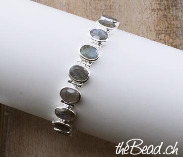 nice labradorite silver bracelet