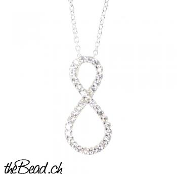 Silver Necklace with infintiy pendant