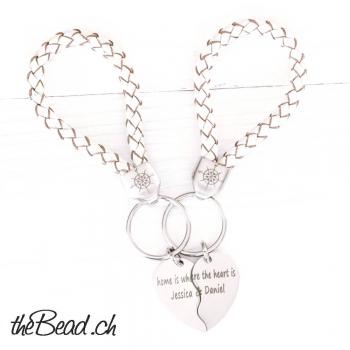 keychain heart pendant