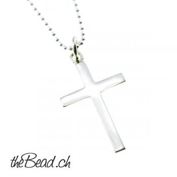 cross made of sterling silve r