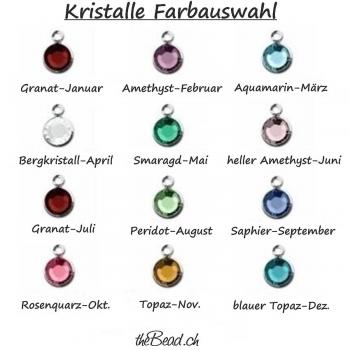 kristall anhänger birthstones