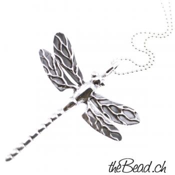 dragon fly NECKLACE made of 925 Sterling Silver