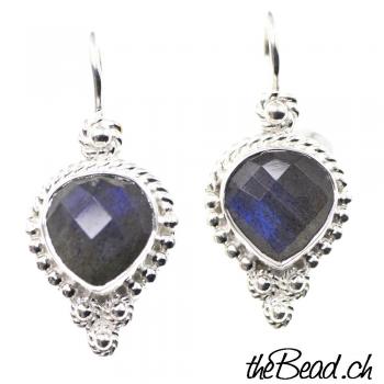 LABRADORITE earrings with 925 sterling silver