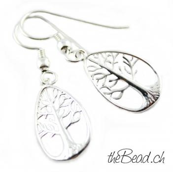 TREE OF LIFE earrings made of 925 sterling silver