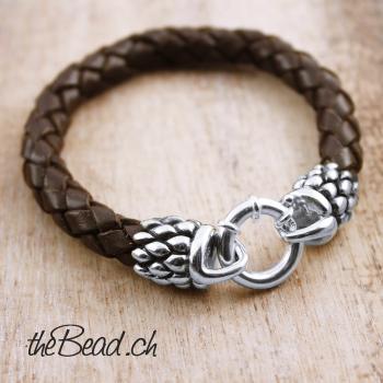 thebead men leather bracelet