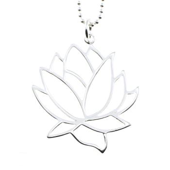 Lotus Blüte Anhänger in 925 sterling silber schoene lotusblüten anhänger