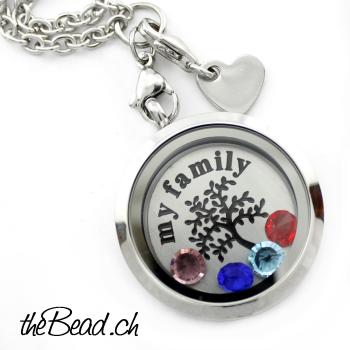 Kristall zum Einlegen in LA VIE Medaillons