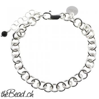 Herren Silberarmband massiv und schwer vearbeitet Sterling Silber