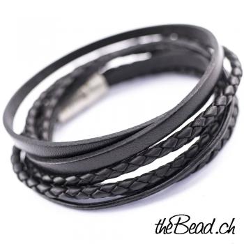 Rassiges Herren Lederarmband von theBead