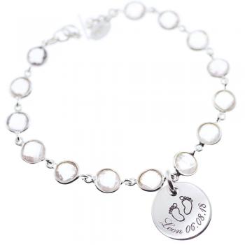 bracelet with engraving pendant