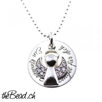 Schutzengel Halskette aus 925 Sterling Silber theBead