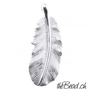 Silver Feather Pendant