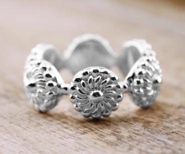 Silber Fingerring SIX CIRCLE