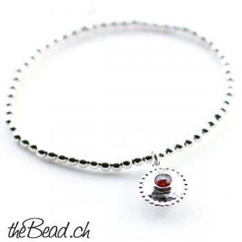 925 Silber Perlen Armband von thebead onlineshop für silberschmuck und Gravurschmuck