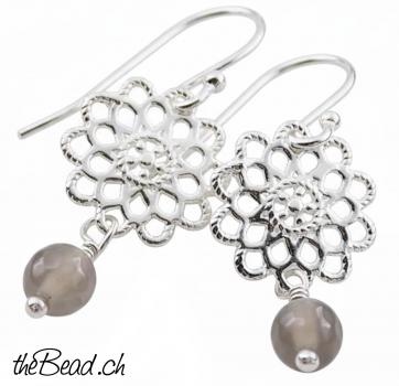 Silberohrringe mit ACHAT