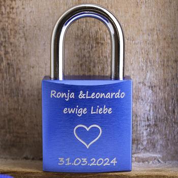 Alu Love Lock in blue