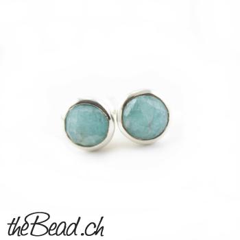 925 sterling silver with AMAZONITE