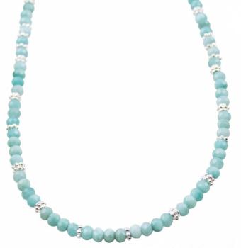 Halskette AMAZONIT, 45 cm lang!