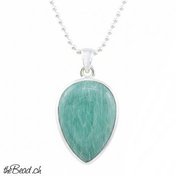 Silberkette mit AMAZONIT Anhänger