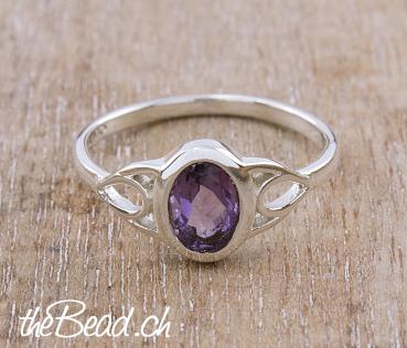 amethyst silberring