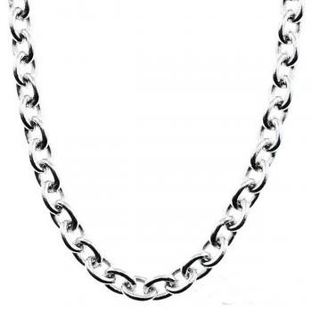 4 mm Silber Halskette ANKERKETTE, in vielen Längen wählbar
