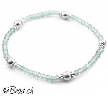 APATIT Armband mit Silberperlen