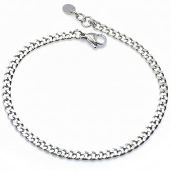 4.5 mm breites Edelstahl Armband in Wunschlänge gefertigt