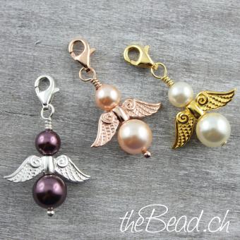 auch in rose- und gelbgold vergoldet bestellbarer charm von thebead schweiz onlineshop für lässigen Schmuck