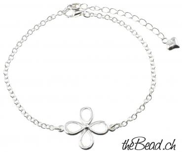 BLOSSOM Bergkristall Silberarmband