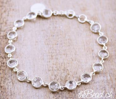 nice crystal silver bracelet