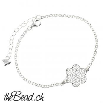 blume des lebens zeichen armband und silberarmbänder mit om symbol von thebead