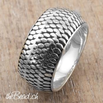 silver finger ring made of 925 sterling silver