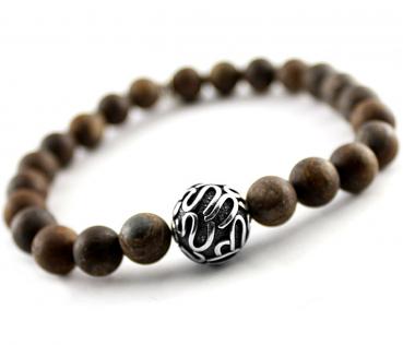 bronzit braunes Herren Armband made by thebead