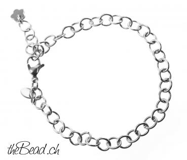 Preview: One Size Edelstahl ARMBAND, auch perfekt für Charms Preview: Armband für Charms