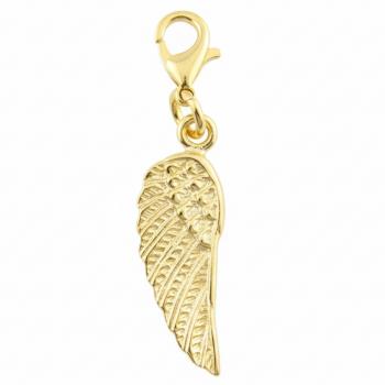 Charm FLÜGEL, 925 Silber vergoldet