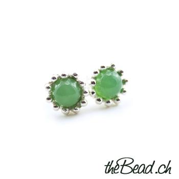 chrysopras earrings