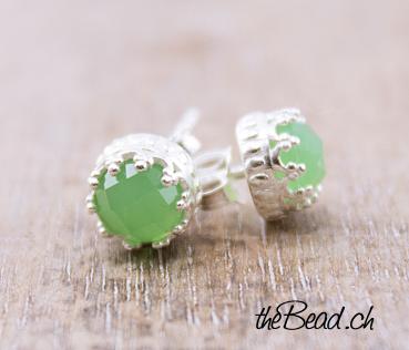 green little chrysopras earrings