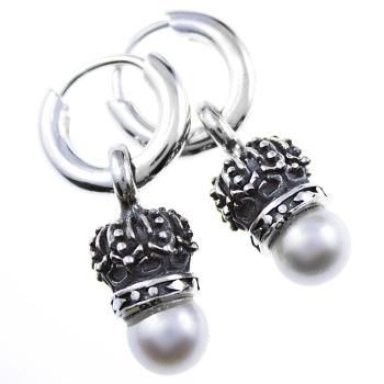 silver earrings