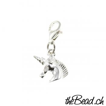 Silber Charm EINHORN