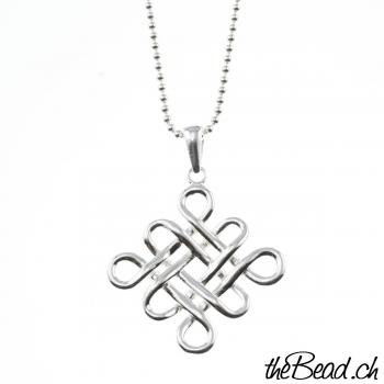 Silberhalskette ENDLESS KNOT