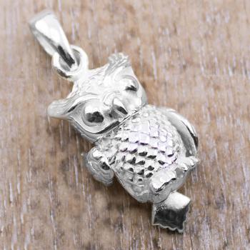 Owl Pendant made of 925 Sterling Silber