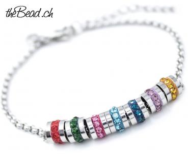 bracelet with sparkling bead