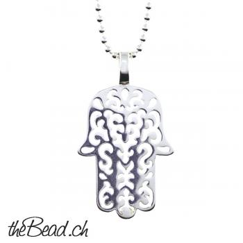 silver collier FATIMA HAND pendant