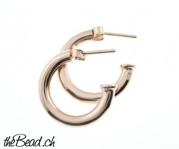 MIA CHIC,  rosegold vergoldete Creolen