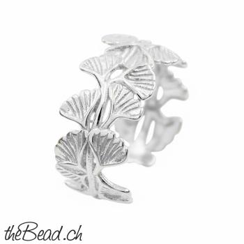 Silber Zehenring GINGKO