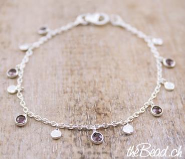 925 sterling silver beads bracelet