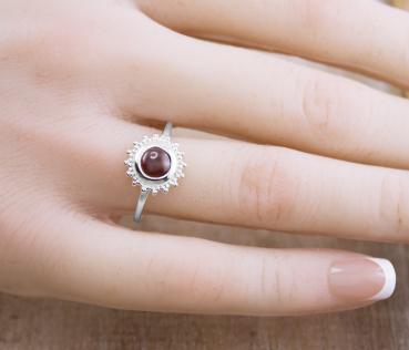 Fingerringe schweizer Onlineshop Granat  Fingerring